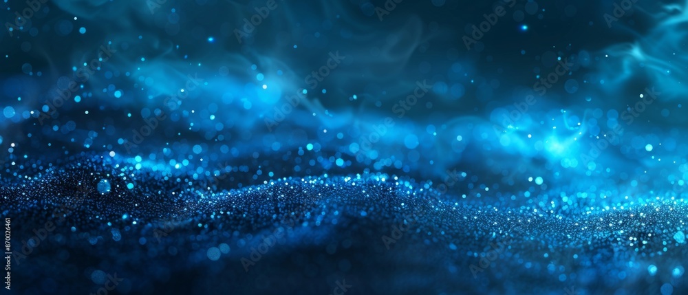 Dark blue and glow particle abstract background. Dark blue and glow particle abstract background.
