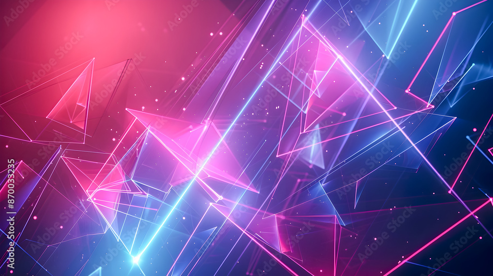 Captivating Neon Light Abstraction with Geometric Architectural Motifs Futuristic and Minimalist Digital featuring Decagonal Shapes Angular Fragments and Incandescent Tones Captivating Neon Light Abstraction with Geometric Architectural Motifs Futuristic and Minimalist Digital featuring Decagonal Shapes Angular Fragments and Incandescent Tones
