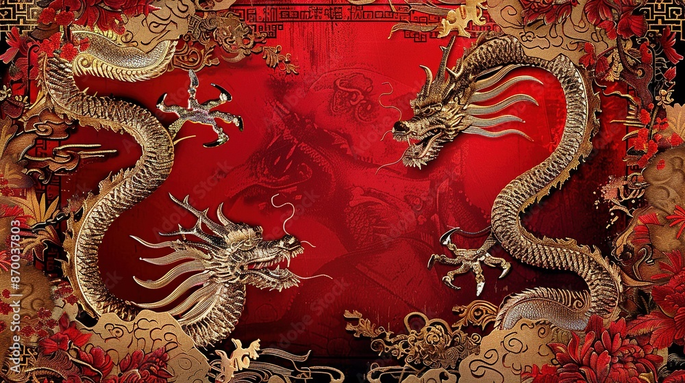 Obraz premium Luxurious Chinese Background 