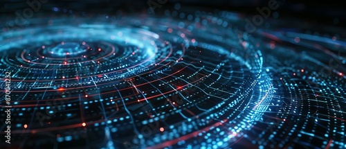 Wallpaper Mural Abstract Digital Network Structure Torontodigital.ca