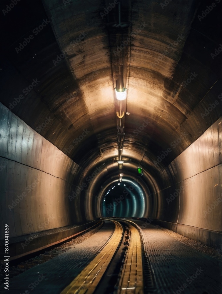 a long tunnel with a light at the end a long tunnel with a light at the end