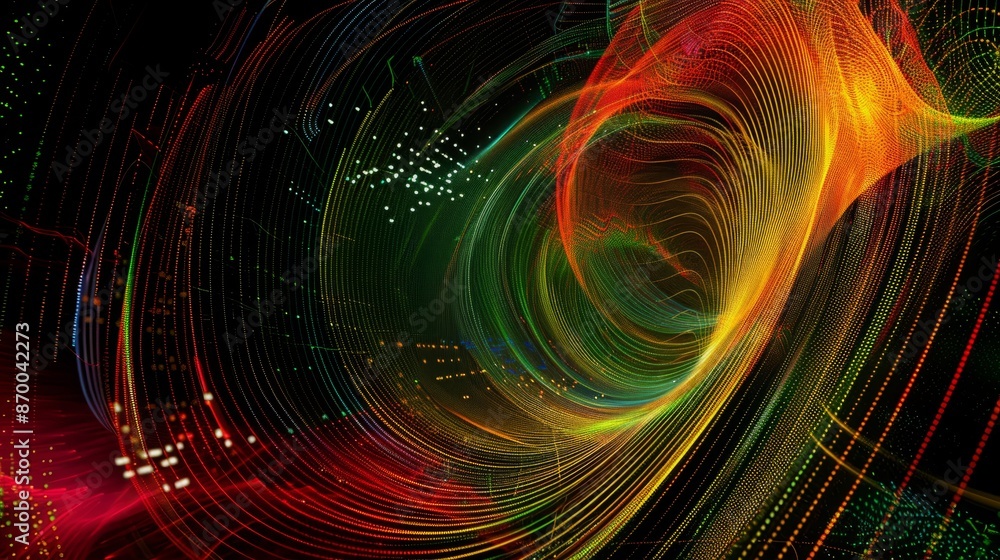 Colorful Abstract Technology Wave Graphic Background. Colorful Abstract Technology Wave Graphic Background.