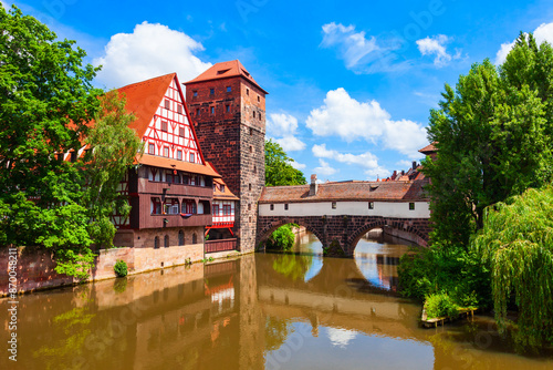 Nuremberg old town in Bavaria, Germany