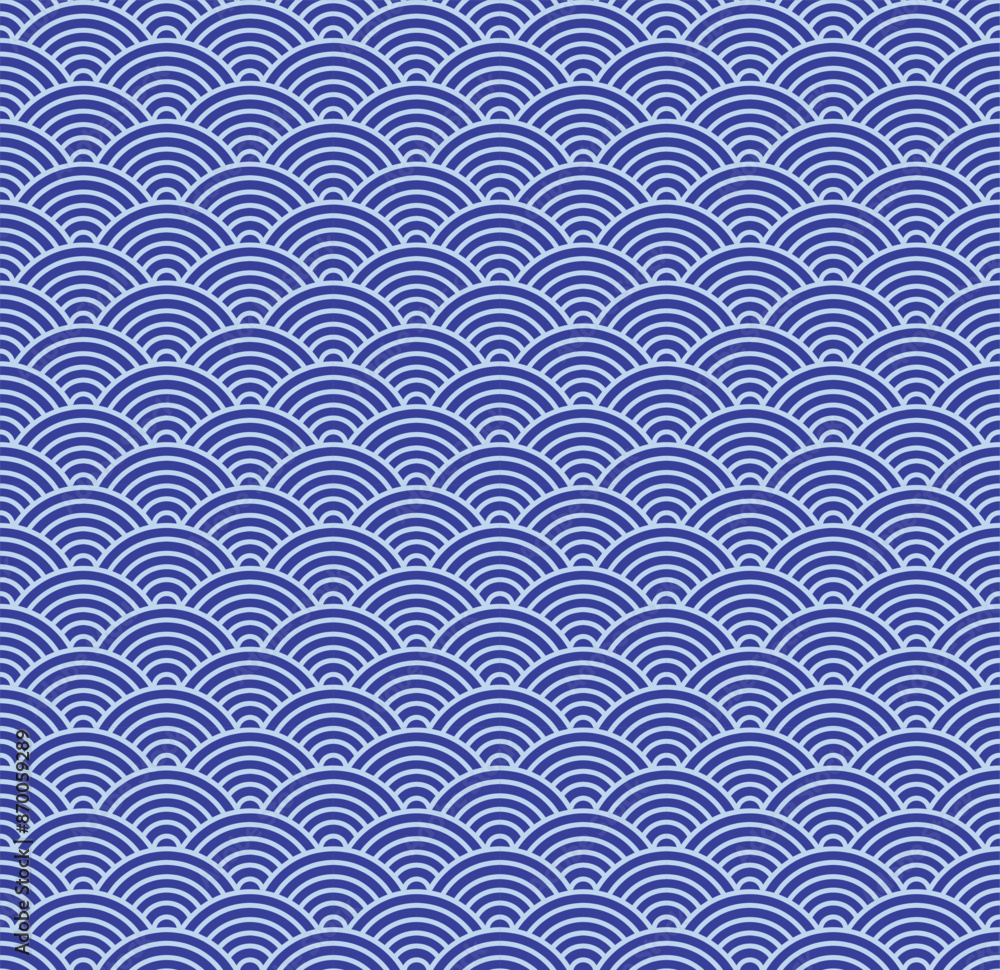 Japanese wave seamless pattern background vector Japanese wave seamless pattern background vector