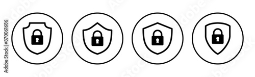 Security icon set. protection icon. privacy. vpn