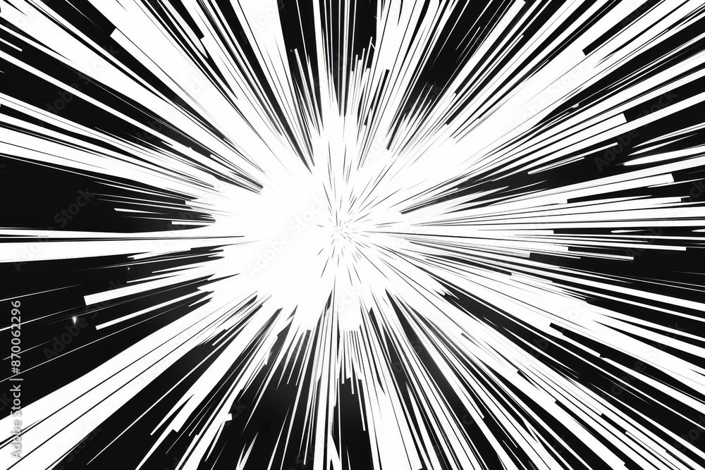 Fototapeta premium Comic-style light burst