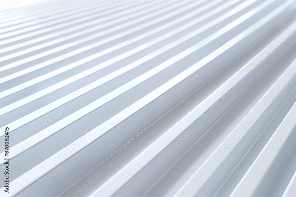 Obraz premium White stripe architectural futuristic pattern background. 3d render illustration