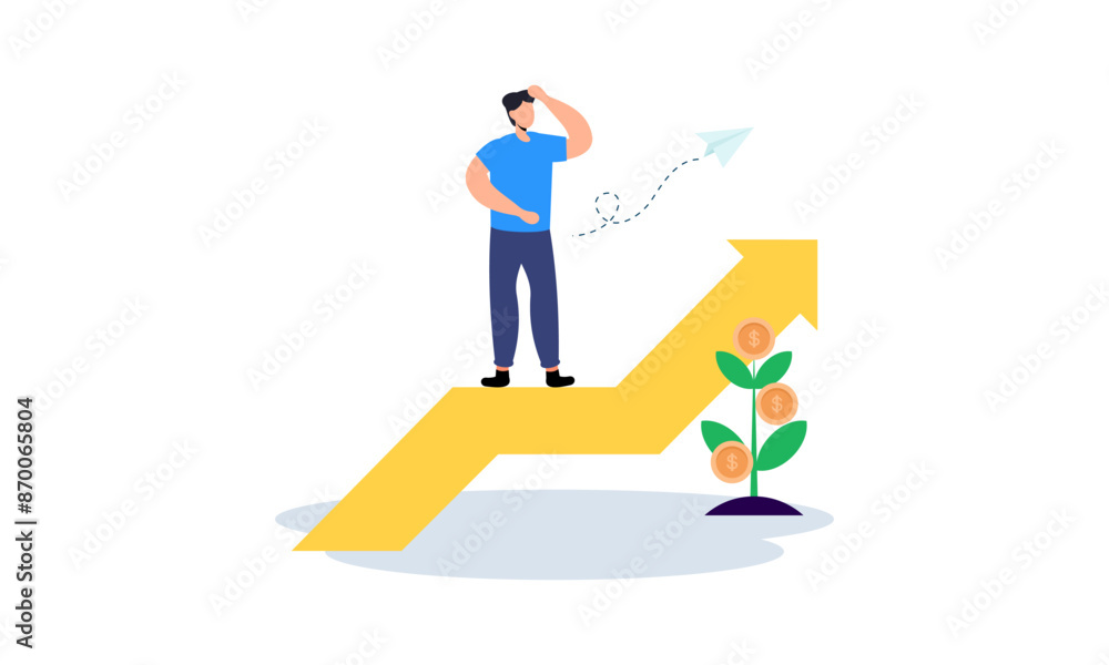 Goal-focused, support and teamwork, help in overcoming obstacles illustration Goal-focused, support and teamwork, help in overcoming obstacles illustration