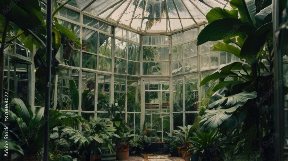 a greenhouse with lots of plants and plants a greenhouse with lots of plants and plants