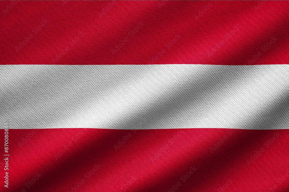Digital illustration of the flag of Austria with a waving texture Digital illustration of the flag of Austria with a waving texture