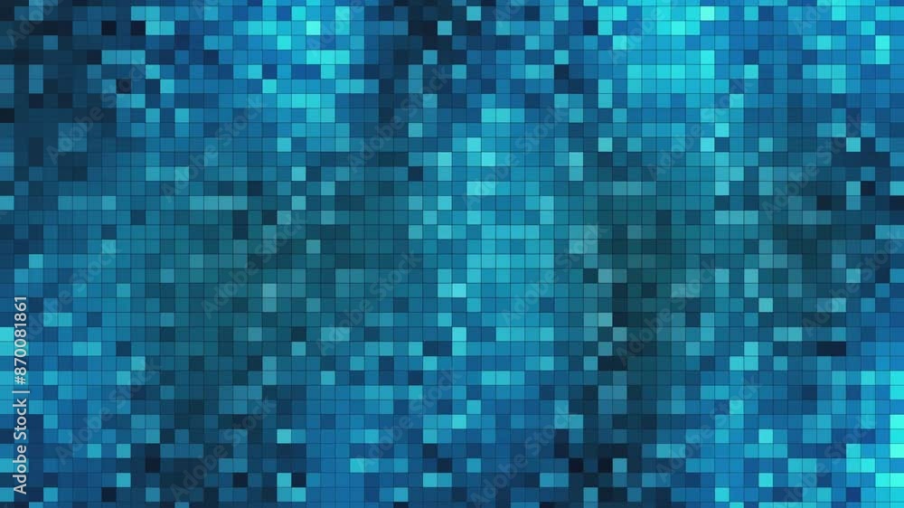 Flashing blue checkered abstract background Flashing blue checkered abstract background