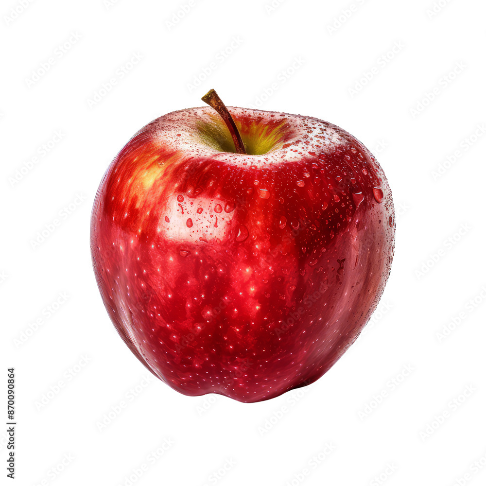 Red apple isolate on transparent png.
Red apple isolate on transparent png.