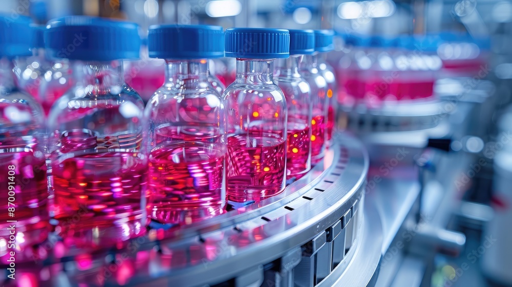 Cutting-edge medical devices in a high-tech biotech lab with copy space for advertising Cutting-edge medical devices in a high-tech biotech lab with copy space for advertising