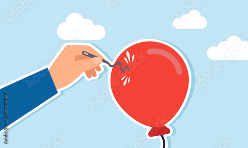 A strong economic structure supports robust stocks or companies, with Bitcoin or cryptocurrency offering a hedge against traditional currency, resilience and hard to explode, tough and strong balloon