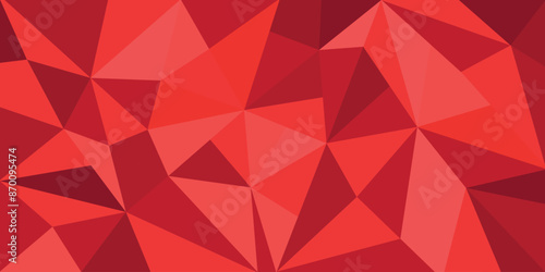 Abstract red triangular shapes background
