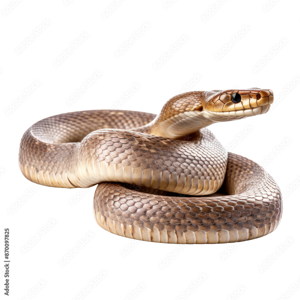 Fototapeta premium Snake isolate on transparent png.