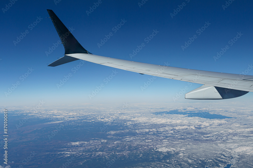Obraz premium view from airplane window