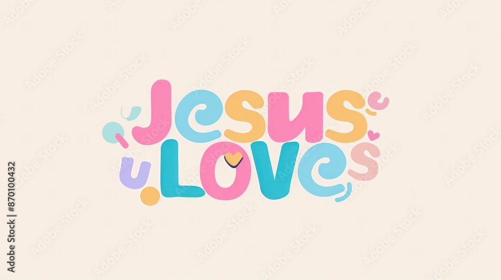 Creative Text of Jesus Love Creative Text of Jesus Love