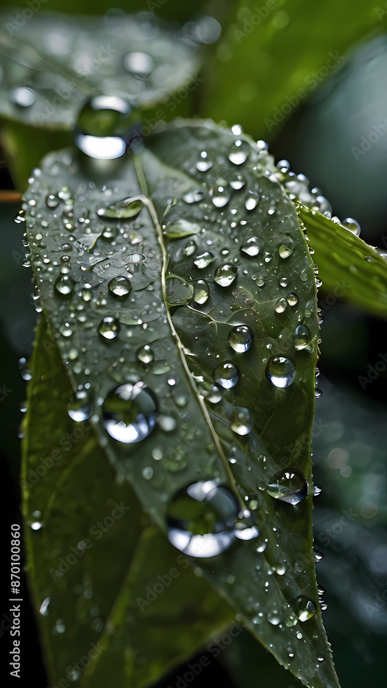 water droplets on leaf water droplets on leaf