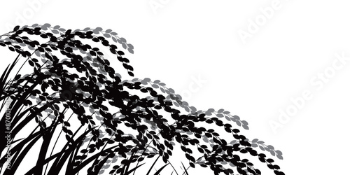稲作　農業　田舎　背景