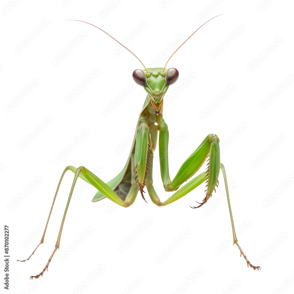 Green praying mantis isolate on transparent png. Green praying mantis isolate on transparent png.