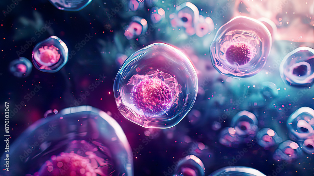 3D rendering of cells biological chains and molecules abstract conception with scientific and medical focus detailed digital rendering cinematic lighting 3D rendering of cells biological chains and molecules abstract conception with scientific and medical focus detailed digital rendering cinematic lighting