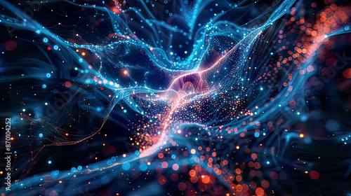 Wallpaper Mural Big data concept with crystal mesh 3D illustration neural connections in digital brain data network and nanotechnology in cyberspace advanced scientific visualization super resolution  Torontodigital.ca