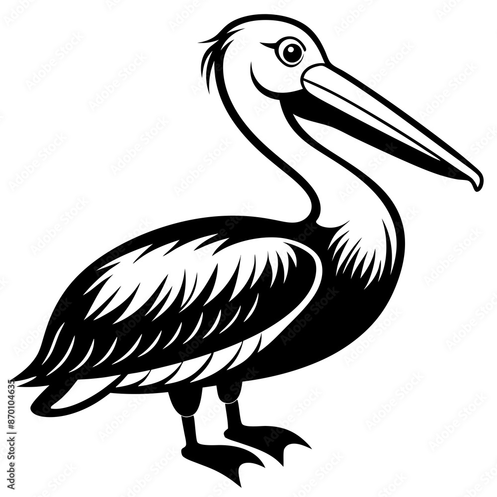 Fototapeta premium pelican isolated on white