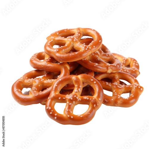 Pretzels isolate on transparent png.