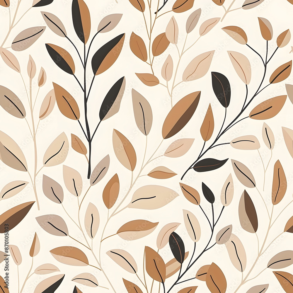 Seamless pattern leaves Seamless pattern leaves