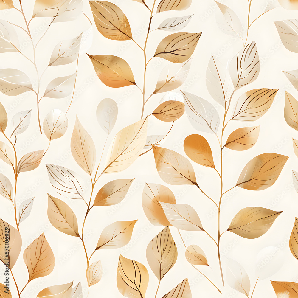 Seamless pattern leaves Seamless pattern leaves