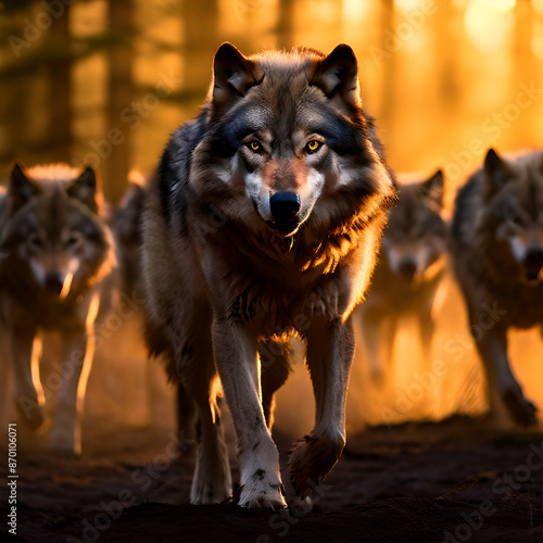 Defensive Female Wolf
