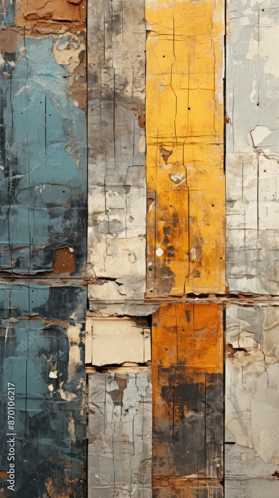 Naklejka premium old wooden door