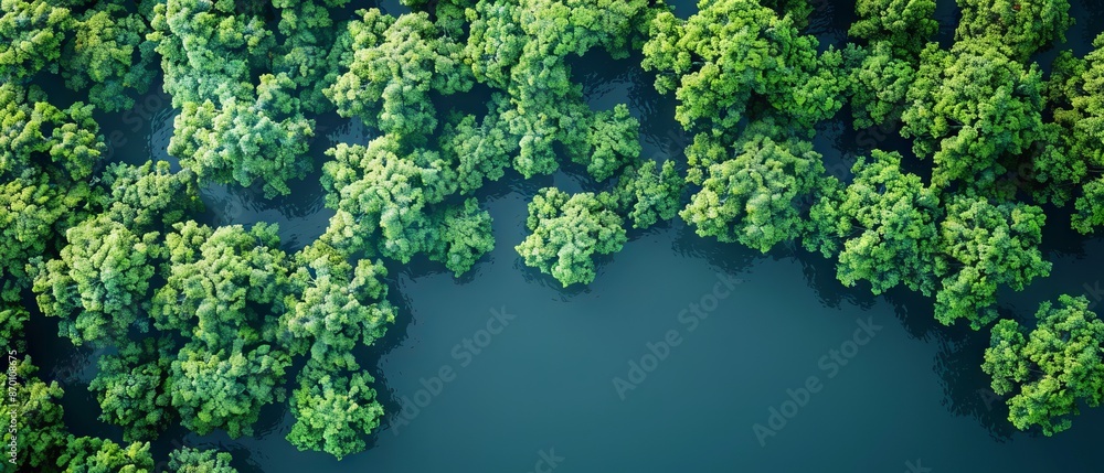 World Mangrove Day Concept with copy space World Mangrove Day Concept with copy space