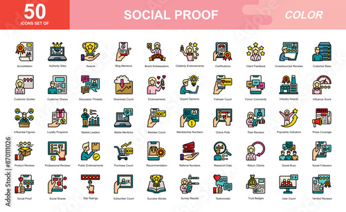 Social Proof icon set