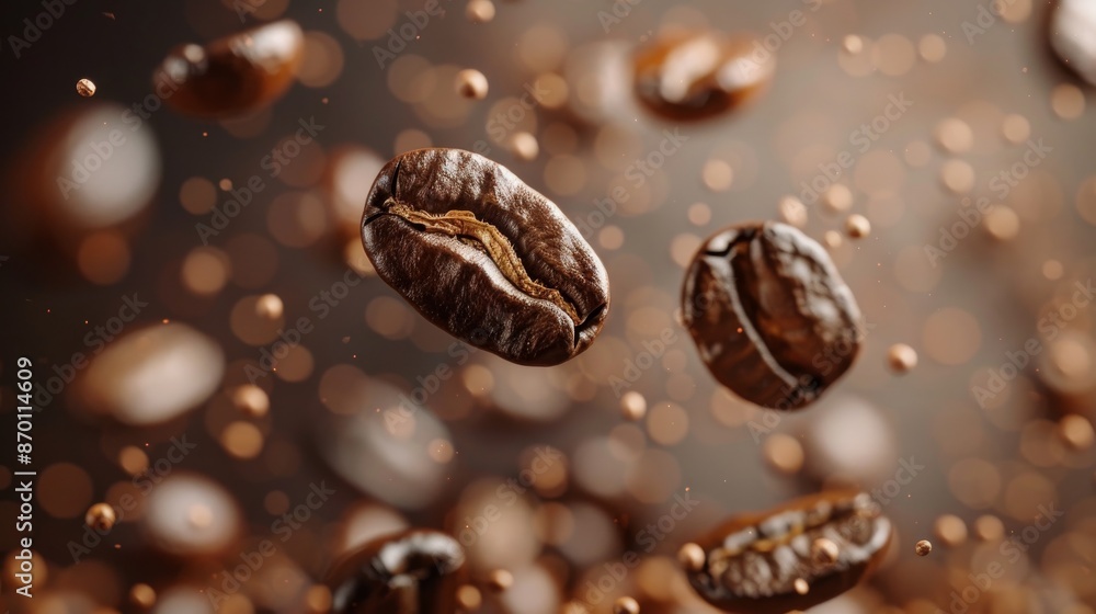 Dynamic Brew: Super Slow Motion of Flying Coffee Beans Dynamic Brew: Super Slow Motion of Flying Coffee Beans