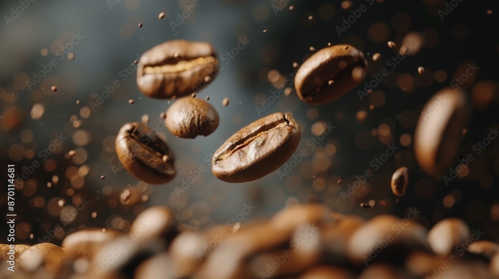 Dynamic Brew: Super Slow Motion of Flying Coffee Beans Dynamic Brew: Super Slow Motion of Flying Coffee Beans