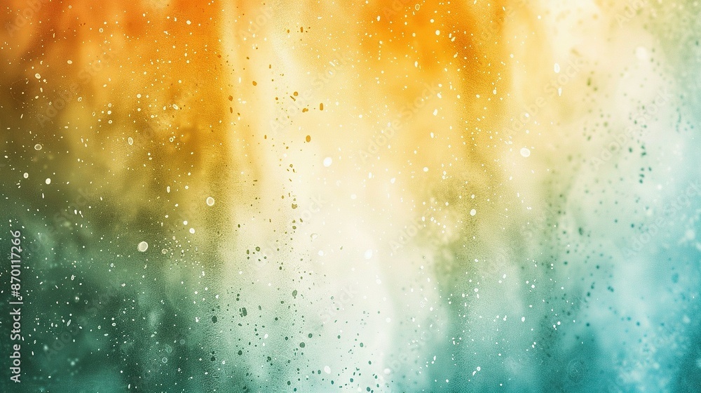 Fototapeta premium Vibrant Anime Style Illustration: Colorful Water Splashes