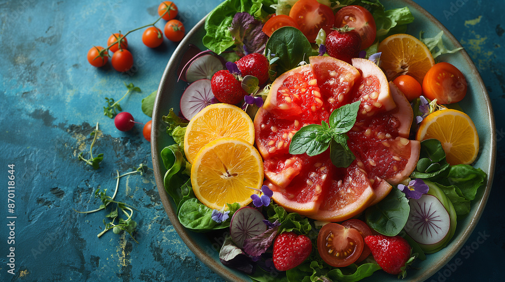 Vibrant Vegetarian Salad Bowl Vibrant Vegetarian Salad Bowl