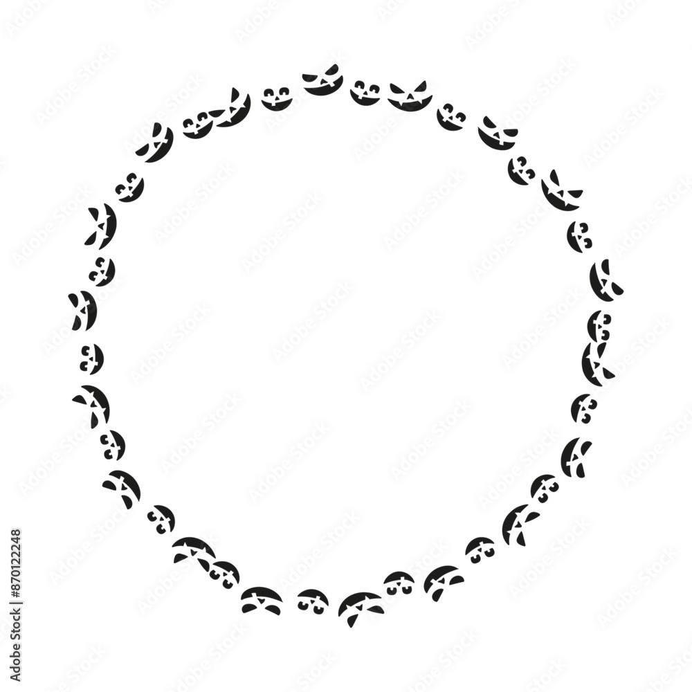 Hand drawn halloween frame template design Hand drawn halloween frame template design
