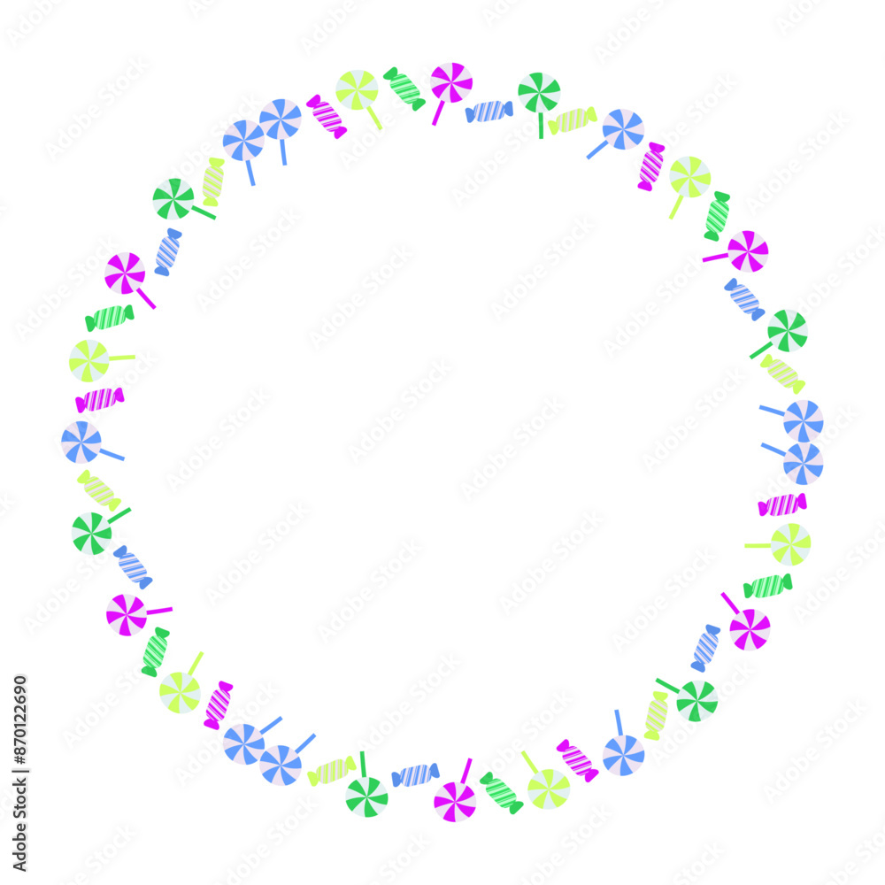 Hand drawn halloween frame template design