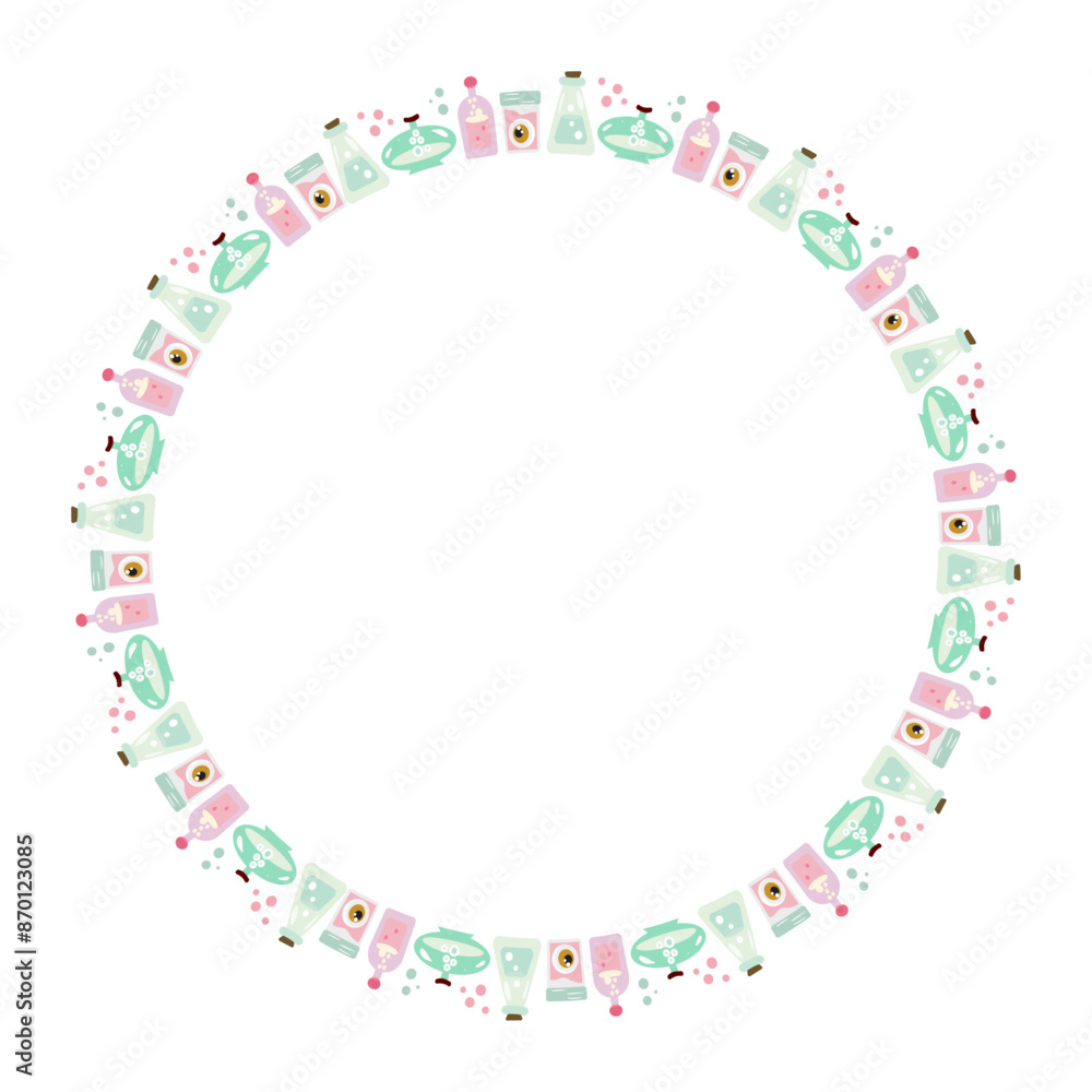 Hand drawn halloween frame template design Hand drawn halloween frame template design