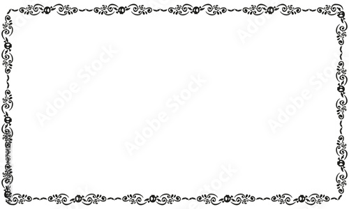 Hand drawn halloween frame template design