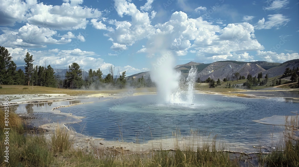 geothermal features, like geysers and hot springs, showcase the internal heat and dynamic geological activity. geothermal features, like geysers and hot springs, showcase the internal heat and dynamic geological activity.