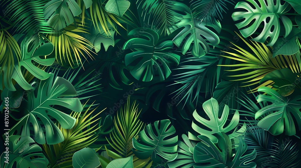 tropical leaf background with copy space tropical leaf background with copy space