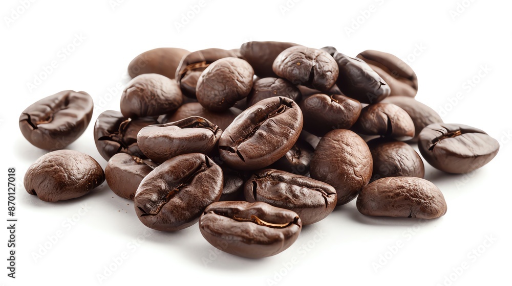 Close-up image of roasted coffee beans, perfect for illustrating coffee-related content, cafes, or beverage industry topics. Close-up image of roasted coffee beans, perfect for illustrating coffee-related content, cafes, or beverage industry topics.