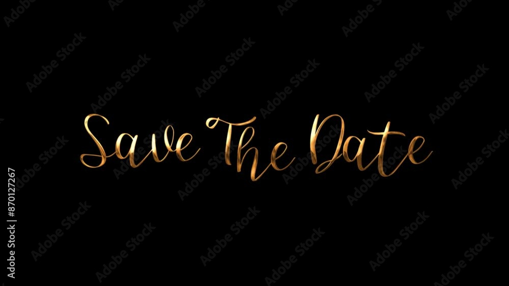 Save the Date in gold script, perfect for wedding invitations, save the dates, event announcements, and elegant stationery designs Save the Date in gold script, perfect for wedding invitations, save the dates, event announcements, and elegant stationery designs
