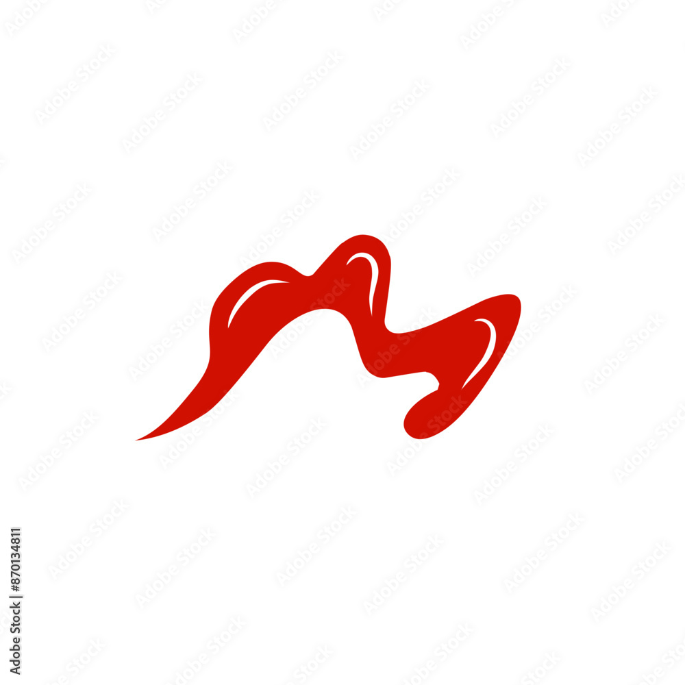 tomato sauce splash illustration