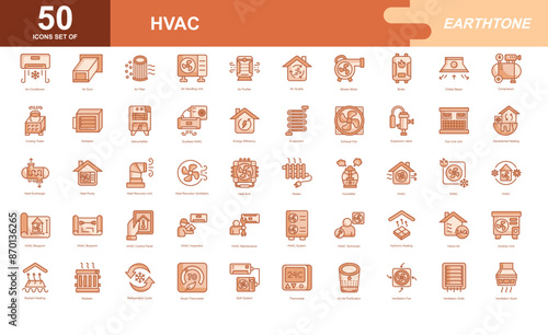 HVAC icon set