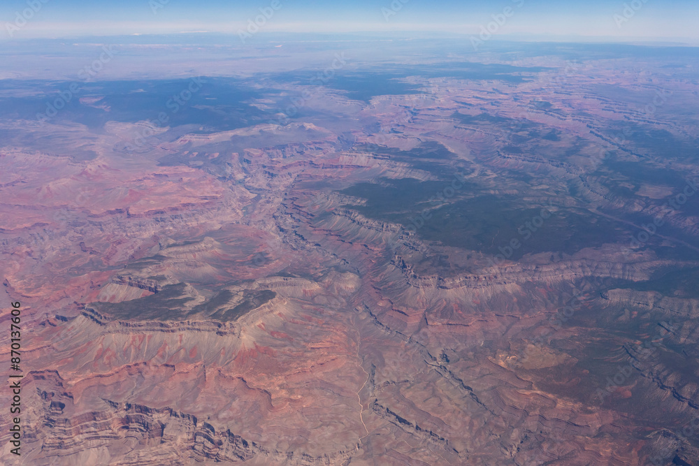 The endless landscape of the Grand Canyon, Arizona. View from above The endless landscape of the Grand Canyon, Arizona. View from above